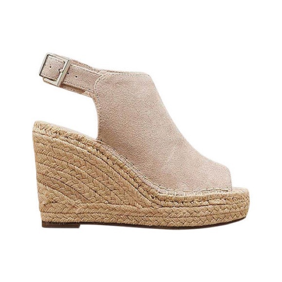 Kenneth Cole Shoes - KENNETH COLE OLIVIA SUEDE ESPADRILLE WEDGE